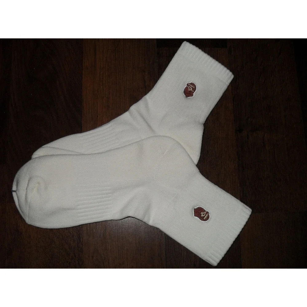 BAPE‎ A Bathing Ape Embroidered Socks Casual Ankle Socks Soft Comfy Socks